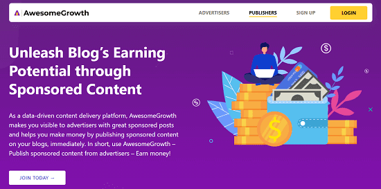 20 Best Websites to Get Sponsored Posts for Your Blog 11 AwesomeGrowth