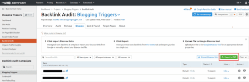 Disavow backlinks SEMrush Disavow backlinks SEMrush
