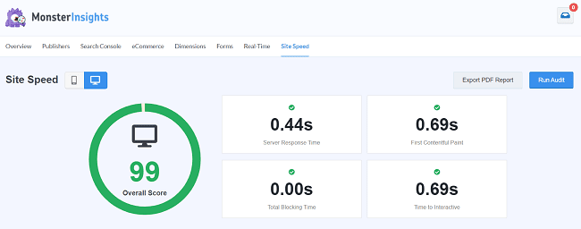 MonsterInsights Review: #1 Google Analytics Plugin? 17 Website-speed