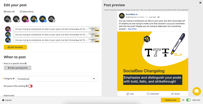 SocialBee Post Editor (2)