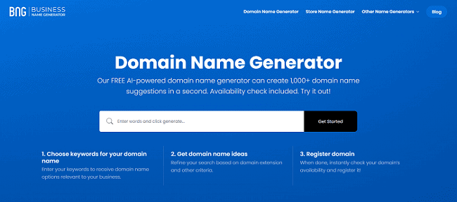 How to Find New and Expired Domains: 15 Best Tools to Generate Domain & Business Names 1 Domain-name-generator