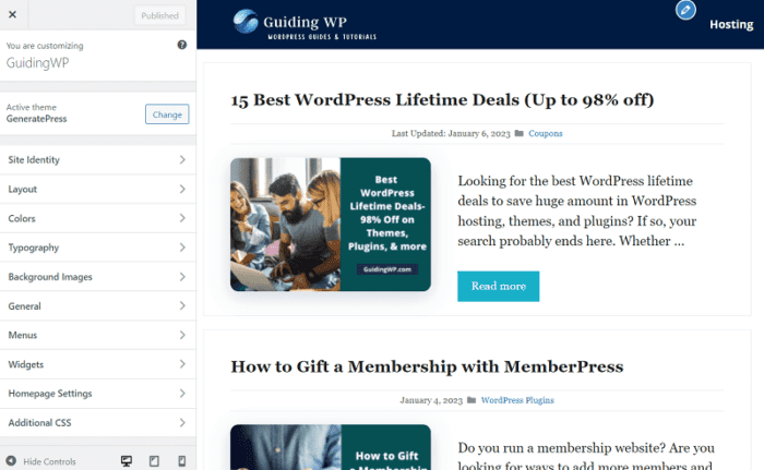 GeneratePress Home