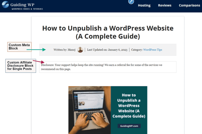 GeneratePress Review: Why All WordPress Pros Like It? 9 GeneratePress elements