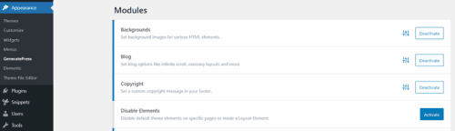 GeneratePress Review: Why All WordPress Pros Like It? 6 GeneratePress modules