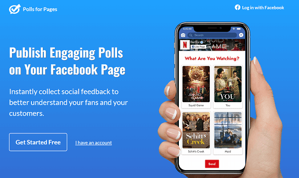 Facebook page poll