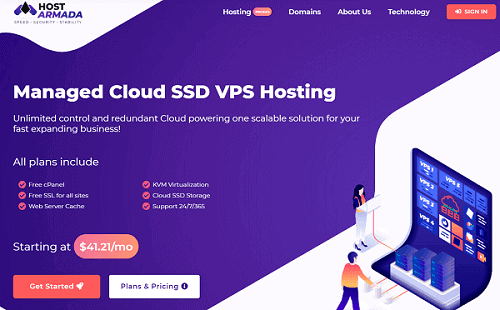10 Best VPS Hosting Services for Growing Businesses 1 HostArmada-vps