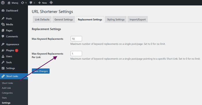 URL Shortener Pro Review: How It Helps You Boost Traffic and Earnings? 7 URL-Shortener-Pro-internal-link-settings