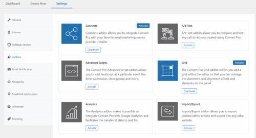 Convert Pro addons