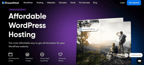 dreamhost wordpress hosting