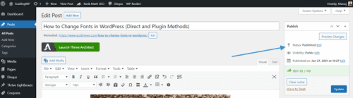 Unpublish wordpress post