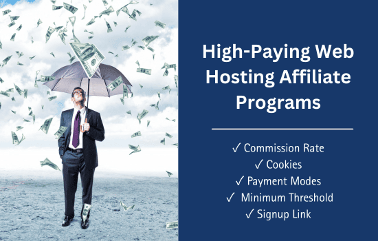 High Paying Web Hosting Affiliate Programs