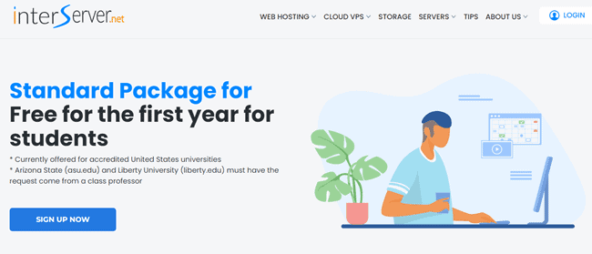 Interserver student hosting Best Web Hosting Services for Students