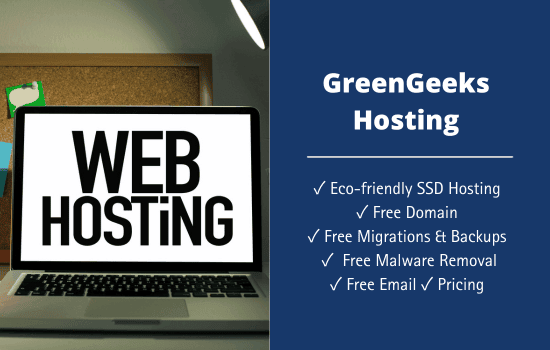 GreenGeeks hosting plans