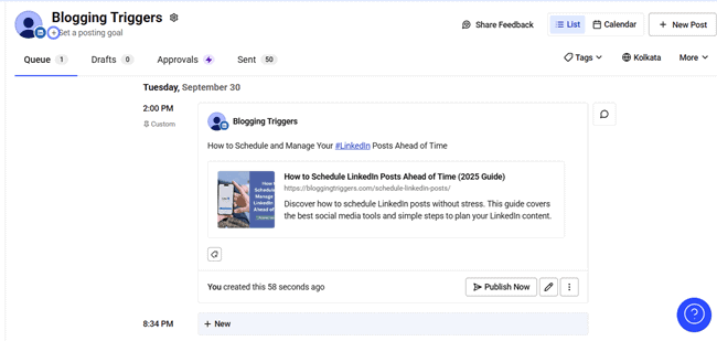 Buffer manage posts