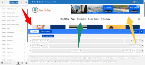 JNews header and footer builder JNews header and footer builder