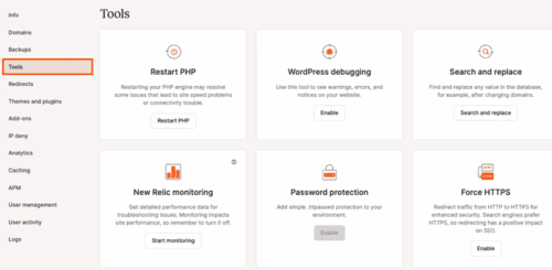 Kinsta tools