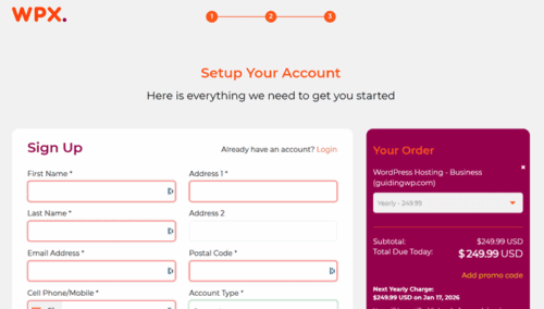 wpx hosting login