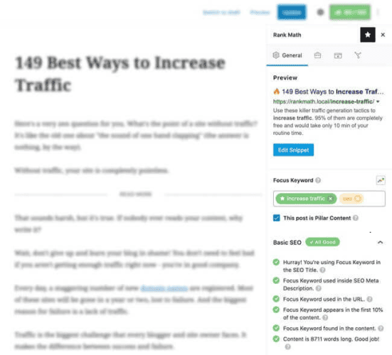 Rank Math User Interface Rank Math User Interface