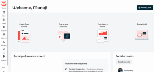 hootsuite dashboard
