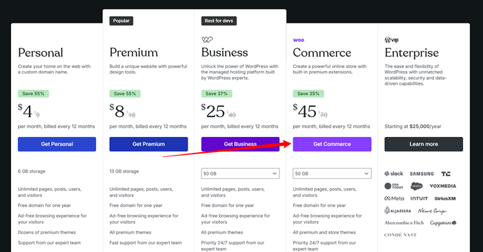 WordPress.com plans WordPress.com plans
