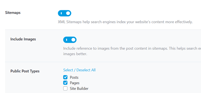 setemap settings