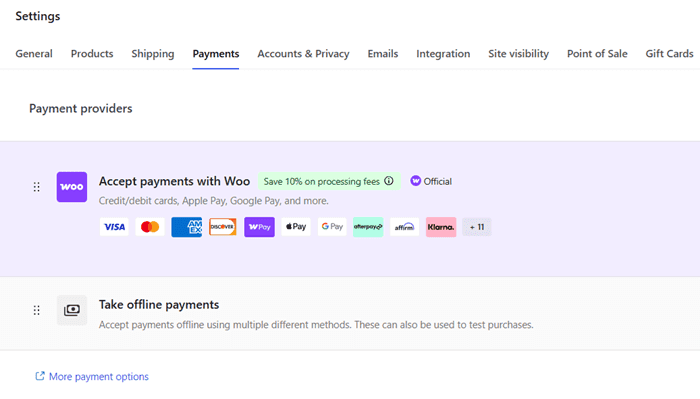 woocommerce payment methods woocommerce payment methods