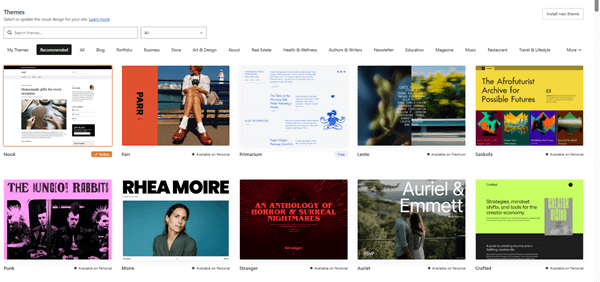 wordpress com themes