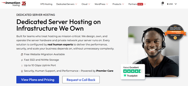 InMotion Hosting dedicated servers