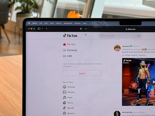 TikTok username
