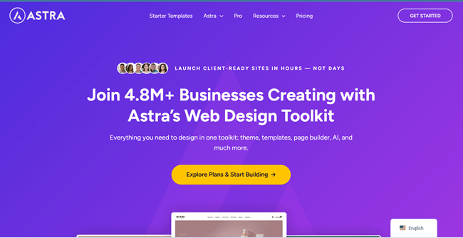 astra theme