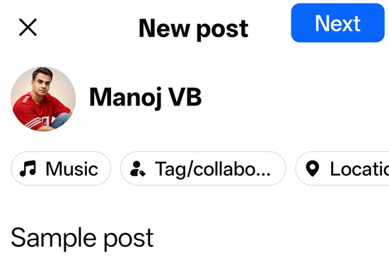 schedule a facebook profile post mobile
