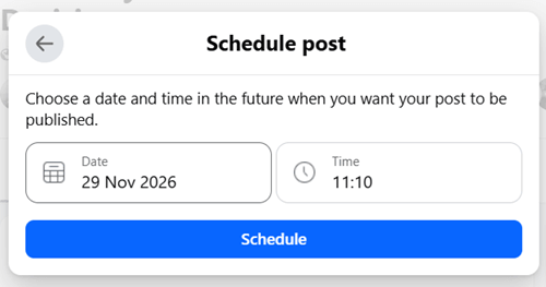 schedule facebook group posts
